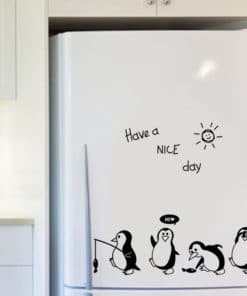 מדבקות למקרר בצורת פינגווינים