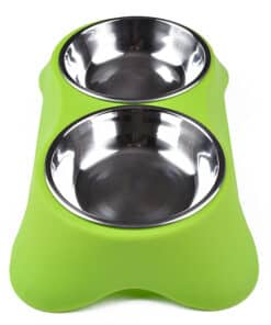 מתקן האכלה כולל 2 קערות נירוסטה