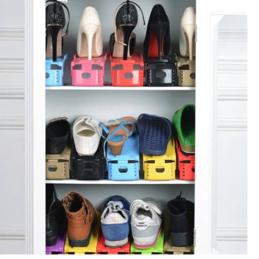 מעמד אחסון נעליים ופינוי מקום בקלי קלות – 10 יחידות